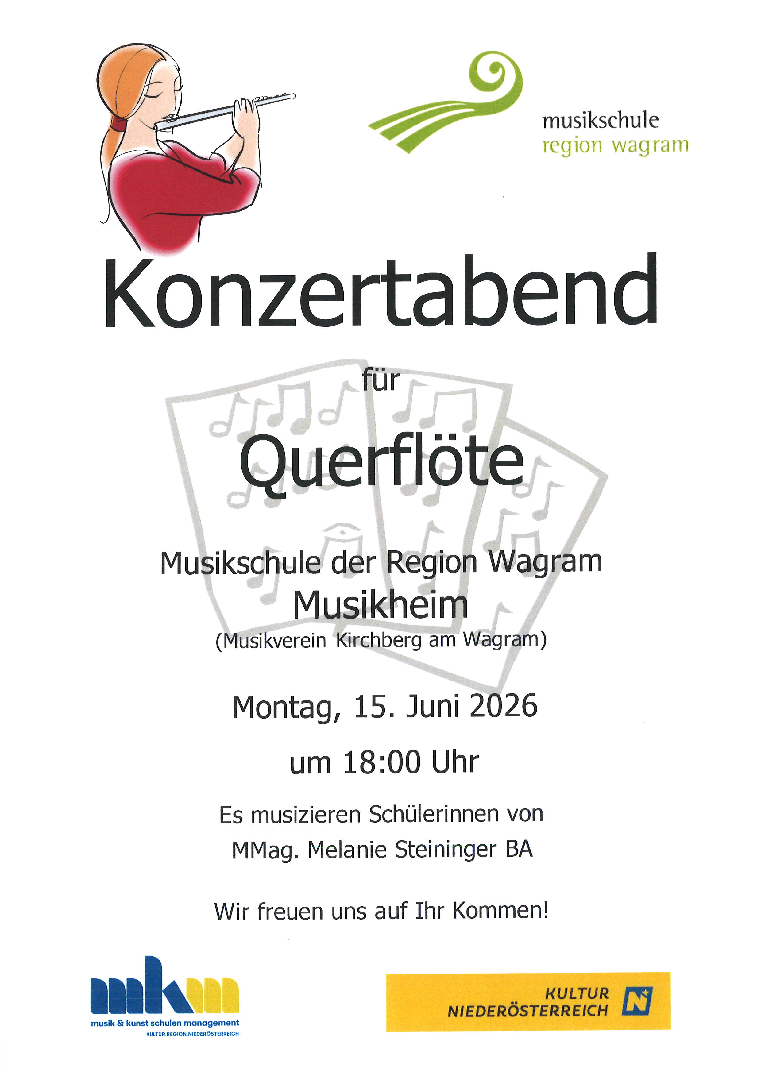 Konzertabend Querflöte 15Juni
